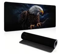 FHFFTZSC Tappetino Mouse Gaming, 800x300mm Tappetino Mouse XXL nero 0c0-333 | Mouse Pad Grande, Ottimizzato per i Sensori da Gioco, Migliora Precisione e Velocità, per Mac e PC, Aquile (2)