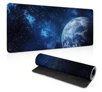 FHFFTZSC Tappetino Mouse Gaming, 900x300mm Tappetino Mouse XXL nero 0c0-305 | Mouse Pad Grande, Ottimizzato per i Sensori da Gioco, Migliora Precisione e Velocità, per Mac e PC, Earth