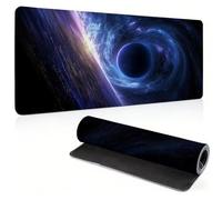 FHFFTZSC Tappetino Mouse Gaming, 900x450mm Tappetino Mouse XXL nero 0c0-384 | Mouse Pad Grande, Ottimizzato per i Sensori da Gioco, Migliora Precisione e Velocità, per Mac e PC, universo