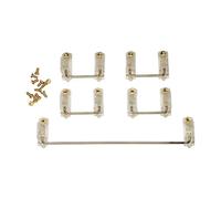 FHGSPQWM 5PCS Stabilizzatore Satellite Alberi Set per 61 104 108 Tastiere Meccaniche Viti Placcate Oro Stabilizzatori Tastiera Da Gioco