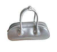 FHGSPQWM Borsa a tracolla da donna in pelle PU Borsa a tracolla di colore Borsa a tracolla moda Messaggeri Shopping per Viaggi Donne Pu Pelle di colore della spalla Crossbody Shopping di moda, Argento