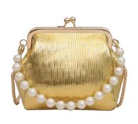 FHGSPQWM Borsa a tracolla da sera alla moda per essere al centro dell'attenzione nelle occasioni speciali Borse per le donne, Oro