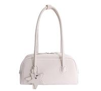 FHGSPQWM Borsa ergonomica alla moda sotto le ascelle con cinturino morbido interno spazioso per abbigliamento quotidiano Design coreano PU borsa da viaggio comoda, bianco