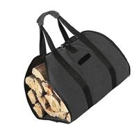 FHGSPQWM Borsa per il trasporto della legna da ardere di grande capacità, in tessuto Oxford, portatile, per campeggio, escursionismo, impermeabile, borsa da trasporto