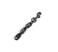 FHGSPQWM Cinghia a catena per borsa in metallo per tracolla borsa a tracolla cinghie di ricambio cinghie di ricambio estensore fibbia, Colore: nero canna di fucile., 12cm