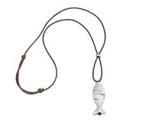 FHGSPQWM Collana alla moda con ciondolo a forma di pesce con corda intrecciata, collana per clavicola, gioiello da donna, regalo artistico con ciondolo a forma di pesce