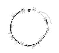 FHGSPQWM Collana in filo spinato e set di accessori decorativi per uomini e donne alla moda con design portatile accessorio alla moda
