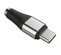 FHGSPQWM Convertitore in alluminio di tipo C maschio a femmina da 3,5 mm con chip di decodifica integrato adattatore per cuffie per chiamate vocali chiare