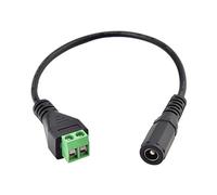 FHGSPQWM DC5.5x2.1mm Cavo di Prolunga di Alimentazione Femmina DC5521 Cavo Adattatore per Router Telecamere CCTV Progetti Pannello Solare con Terminali a Vite