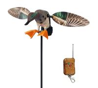 FHGSPQWM Decorazione sintetica a forma di uccello acquatico con telecomando, ideale per l'estetica del cortile, figura di uccello sintetico per ornamento da giardino con robusta struttura di base