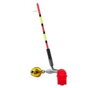 FHGSPQWM Galleggiante da pesca sensibile con riflessi notturni ad alta visibilità e morsetti sicuri per migliorare la stabilità in varie condizioni Morsetti forti Galleggiante da pesca