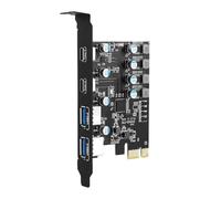 FHGSPQWM Hub PCIE ad alta velocità a USB3.0 4 porte desktop con adattatore USB-a e Type-C C PCIe