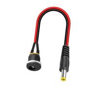 FHGSPQWM Incavo femminile infilato connettore di alimentazione DC5525 con la tubatura degli strizzacervelli per il connettore elettrico sicuro e di cablaggio del progetto