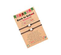 FHGSPQWM La lega di rame leggera ha intrecciato la stella progetta la lunghezza personalizzabile unisex intrecciato accessorio del braccialetto della stella leggero regolabile, Misura unica, come