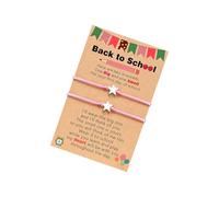 FHGSPQWM La lega di rame leggera ha intrecciato la stella progetta la lunghezza personalizzabile unisex intrecciato accessorio del braccialetto della stella leggero regolabile, Misura unica, come