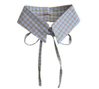 FHGSPQWM Modificabile Collare Fraudolento Negazione Cravatta Piano Poliestere Sottile per la Formattazione Lungo Anno Ufficio Riunione Collare Aggiunta, F, Taglia unica