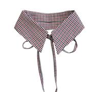 FHGSPQWM Modificabile Collare Fraudolento Negazione Cravatta Piano Poliestere Sottile per la Formattazione Lungo Anno Ufficio Riunione Collare Aggiunta, E, Taglia unica