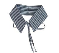 FHGSPQWM Modificabile Collare Fraudolento Negazione Cravatta Piano Poliestere Sottile per la Formattazione Lungo Anno Ufficio Riunione Collare Aggiunta, G, Taglia unica