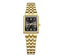 FHGSPQWM Orologio da uomo in lega con cinturino in acciaio, stile classico, resistente all'acqua, per professionisti e viaggiatori, Nero