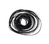 FHGSPQWM Set di 100 cinghie in gomma da 4 mm di larghezza, varie dimensioni, piatte, per registratori, lettori portatili, assortimento di cinture