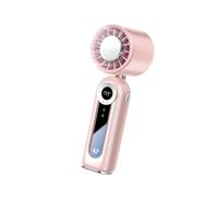 FHGSPQWM Ventilatore pieghevole multifunzionale Operazioni a basso rumore Piccola struttura ABS portatile Adatto per uso interno ed esterno USB ricaricabile indossabile