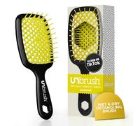 FHI Heat Spazzola Capelli Indolore UNbrush, Adatta a Tutti i Tipi di Capelli, Bagnati o Asciutti - Spazzola Districante per Capelli Ventilata con Setole Antistatiche DuoFlex - Giallo Sunburst