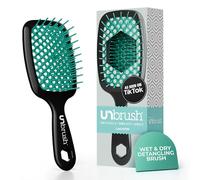 FHI Heat Spazzola Capelli Indolore UNbrush, Adatta a Tutti i Tipi di Capelli, Bagnati o Asciutti - Spazzola Districante per Capelli Ventilata con Setole Antistatiche DuoFlex - Teal Laguna