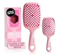 FHI HEAT UNbrush and UNbrush MINI Wet & Dry - Spazzola districante ventilata, colore: rosa peonia