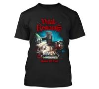 FHIAYRX Popular Vital Remains Icons of Evil American Music Vintage T Shirt Men's Cotton