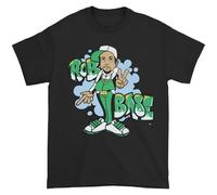 FHIAYRX Rob Base Graffiti T-Shirt Vintage Men's Cotton Round Collar Short Sleeves