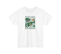 FHIAYRX St. Patrick's Day T-Shirt - Let's Get Shamrocked Funny Skeleton Drinking Graphic Tee