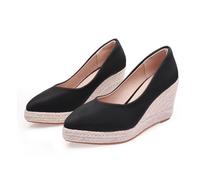 FhiHUEpr Décolleté con Punta Beige da Donna e Zeppa | Piattaforma Ultra Alta 8 cm, Scarpe Eleganti alla Moda per Invitati a Matrimoni