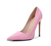 FhiHUEpr Décolleté da Donna da 12 cm/4,72 Pollici - Tacchi Alti Comfort per Tutto Il Giorno per L'Ufficio Quotidiano, Il Matrimonio, la Discoteca, Le Prestazioni di Drag Queen,Rosa,42 EU