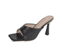 FhiHUEpr Mule da Donna Taglia Grande con Punta Quadrata e Tacco a Stiletto
