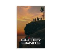 FHILTNMWC Outer Poster Banks Action-Adventure, serie TV retrò, poster con cornice in legno, per casa, camera da letto, garage, art deco, 30 x 45 cm, senza cornice