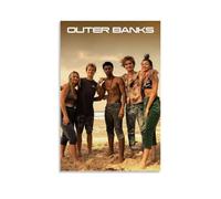 FHILTNMWC Outer Poster Banks Action-Adventure, serie TV retrò, poster con cornice in legno, per casa, camera da letto, garage, art deco, 40 x 60 cm, senza cornice