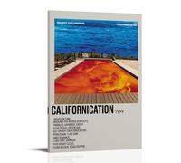 FHILTNMWC Poster con stampa su tela di Red Hot Chili Peppers Rock Band con copertina di album musicali, per camera da letto, decorazione artistica da parete, 40 x 60 cm, con cornice