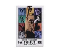FHILTNMWC Poster Louis, stampa vintage con copertina dell'album Tomlinson, con cornice in legno, per casa, camera da letto, garage, art deco, 30 x 45 cm, senza cornice