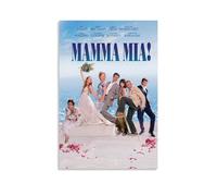 FHILTNMWC Poster Mamma Mia Jukebox, film musicale, commedia romantica, con cornice in legno integrata, per casa, camera da letto, garage, art deco, 30 x 45 cm, senza cornice, stile