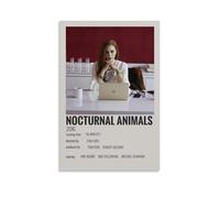 FHILTNMWC Stampa artistica da parete su tela con film notturno animale, thriller psicologico, stile vintage, per camera da letto, 40 x 60 cm, senza cornice