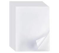 Fhioevt 20 Fogli Adesivi A4 Stampabili Carta Adesiva per Stampante A4 Pellicola Adesiva Stampabile Vinile Adesivo Carta per Stampanti a Getto d'inchiostro e Stampanti Laser (297x210mm, Bianco)