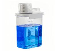 FHISKUNYU Contenitore Detersivo Polvere - Porta Detersivo in Polvere da 1800ml, Ermetico, Trasparente, con Misurino, Ideale per Detersivo e Altri Liquidi