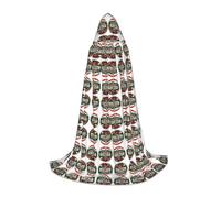 FHIZOAL Austria Castello Fiori Musica Halloween Cappuccio Mantello Per Adolescenti Strega Vampiri Tristo Mietitore Costume Feste a tema Comic Con