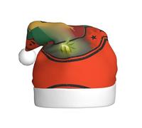 FHIZOAL Bandiera italiana e mappa della Sicilia, cappello decorativo natalizio per adulti, morbido e leggero, per feste di Capodanno