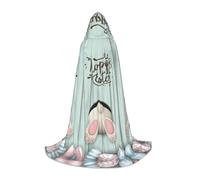FHIZOAL Bella Pasqua Coniglio Colori Uova Coniglio Halloween Mantello Con Cappuccio Per Adolescenti Strega Vampiri Tristo Mietitore Costume Feste a tema Comic Con