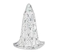 FHIZOAL Caccia Frecce Triangoli Cervo Mantello Con Cappuccio Per Adolescenti Vestire Mantello Feste A Tema Cosplay Carnevale Strega Vampiri Costume