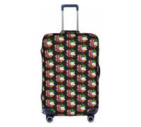 FHIZOAL Clover Design con Bandiere Colo Elastico Anti Graffio Bagagli da Viaggio Protezione Antipolvere per Bagagli 45-81 cm, bianco, S, Classico