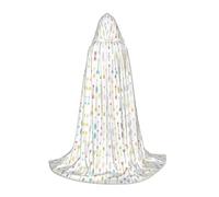 FHIZOAL Colorato Disegnato A Mano Arte Con Frecce Stile Boho Cappuccio Mantello Per Adolescenti Vestire Mantello Feste A Tema Cosplay Carnevale Strega Vampiri Costume