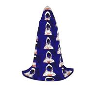 FHIZOAL Cool Man In Outer Space Galaxy Capo Con Cappuccio Per Adolescenti Vestire Mantello Feste A Tema Cosplay Carnevale Strega Vampiri Costume