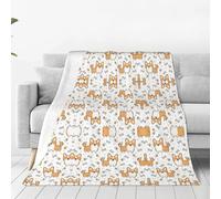 FHIZOAL Coperta in micropile ultra morbida per cani, delicata sulla pelle, traspirante, per divano letto e soggiorno